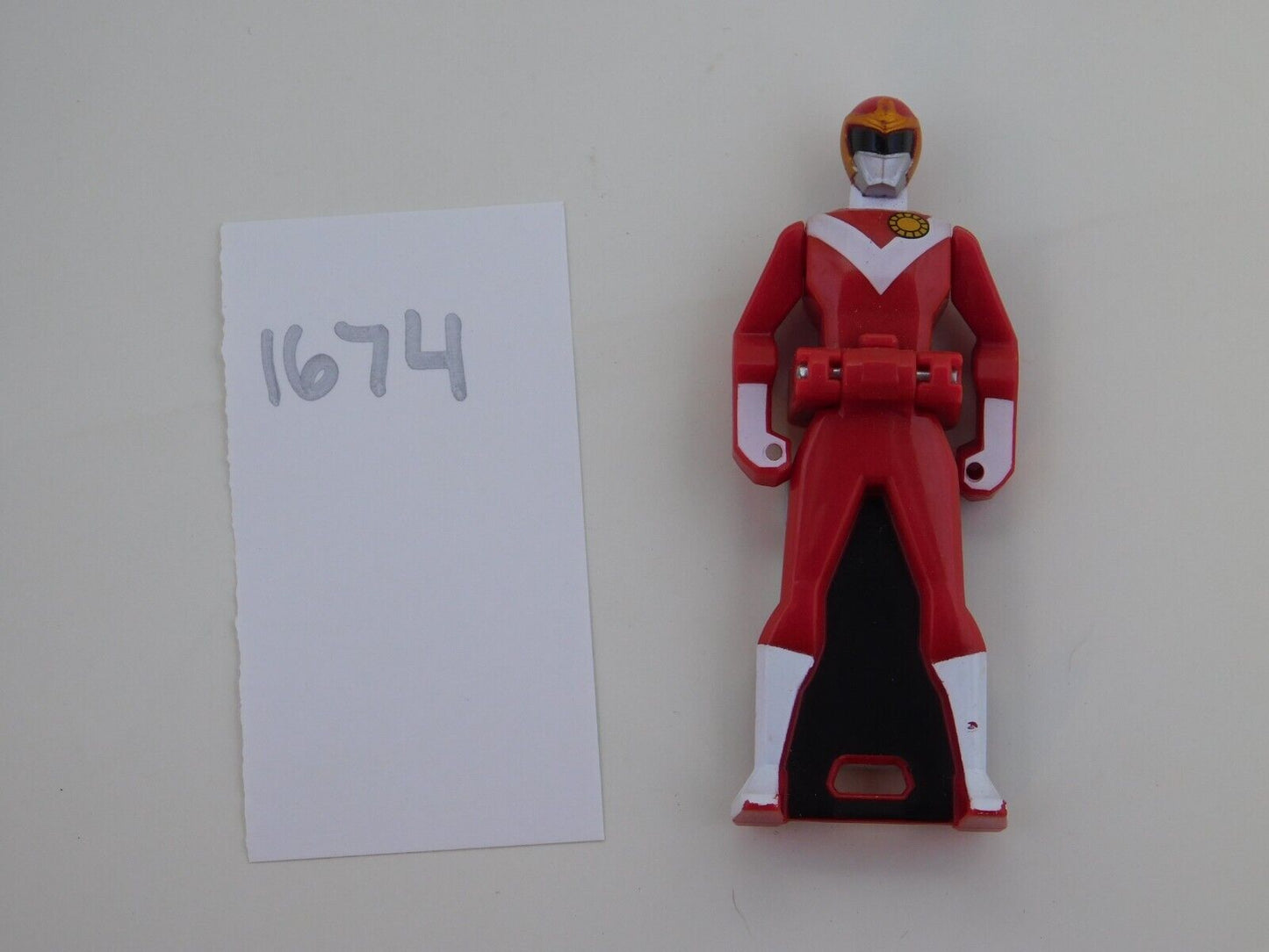 Gokaiger Power Rangers Megaforce 3" Red Sun Vulcan Ranger Key DX Figure