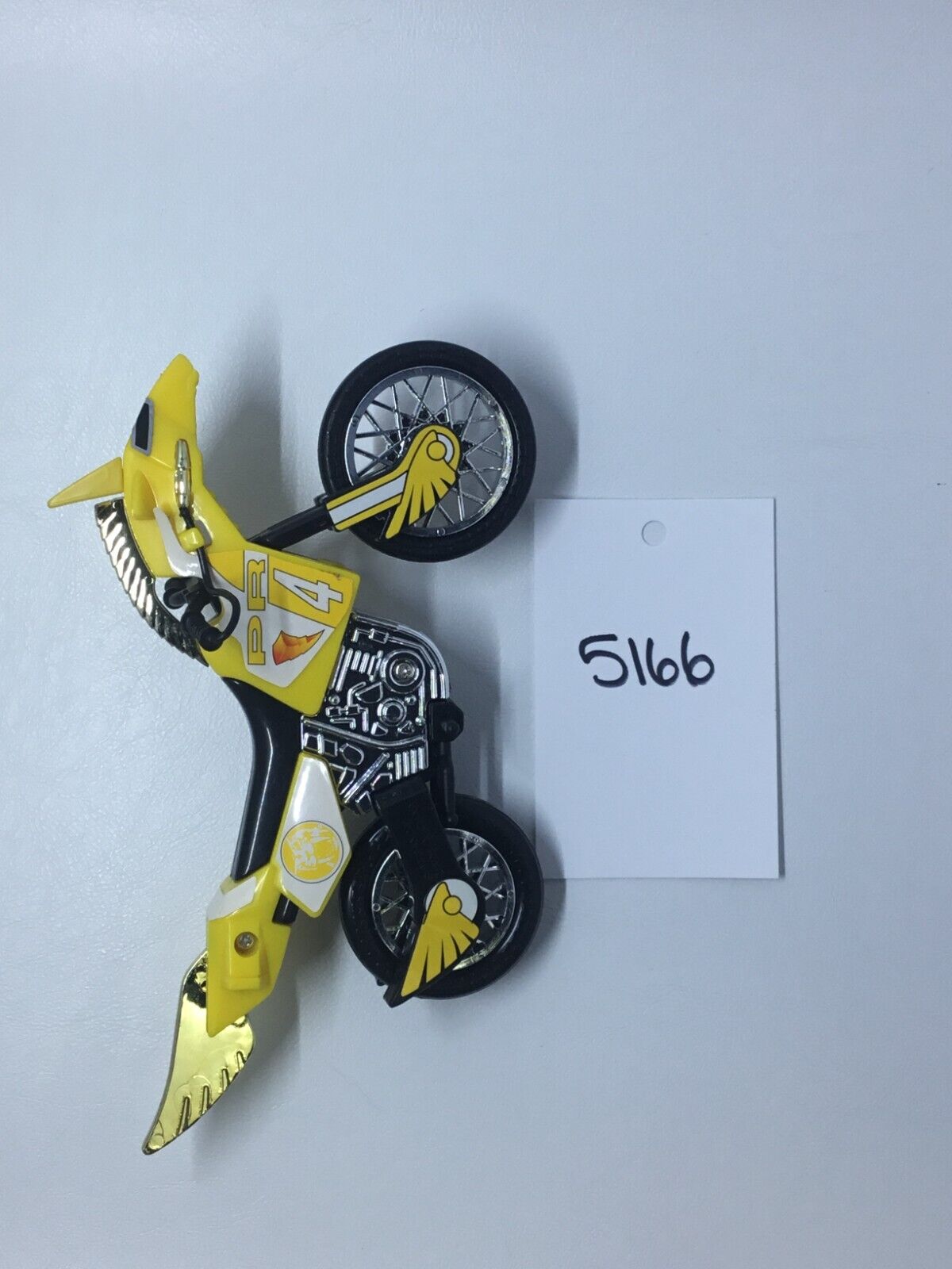 Yellow Thunder Bike Power Rangers Bandai Action Figure Vehicle