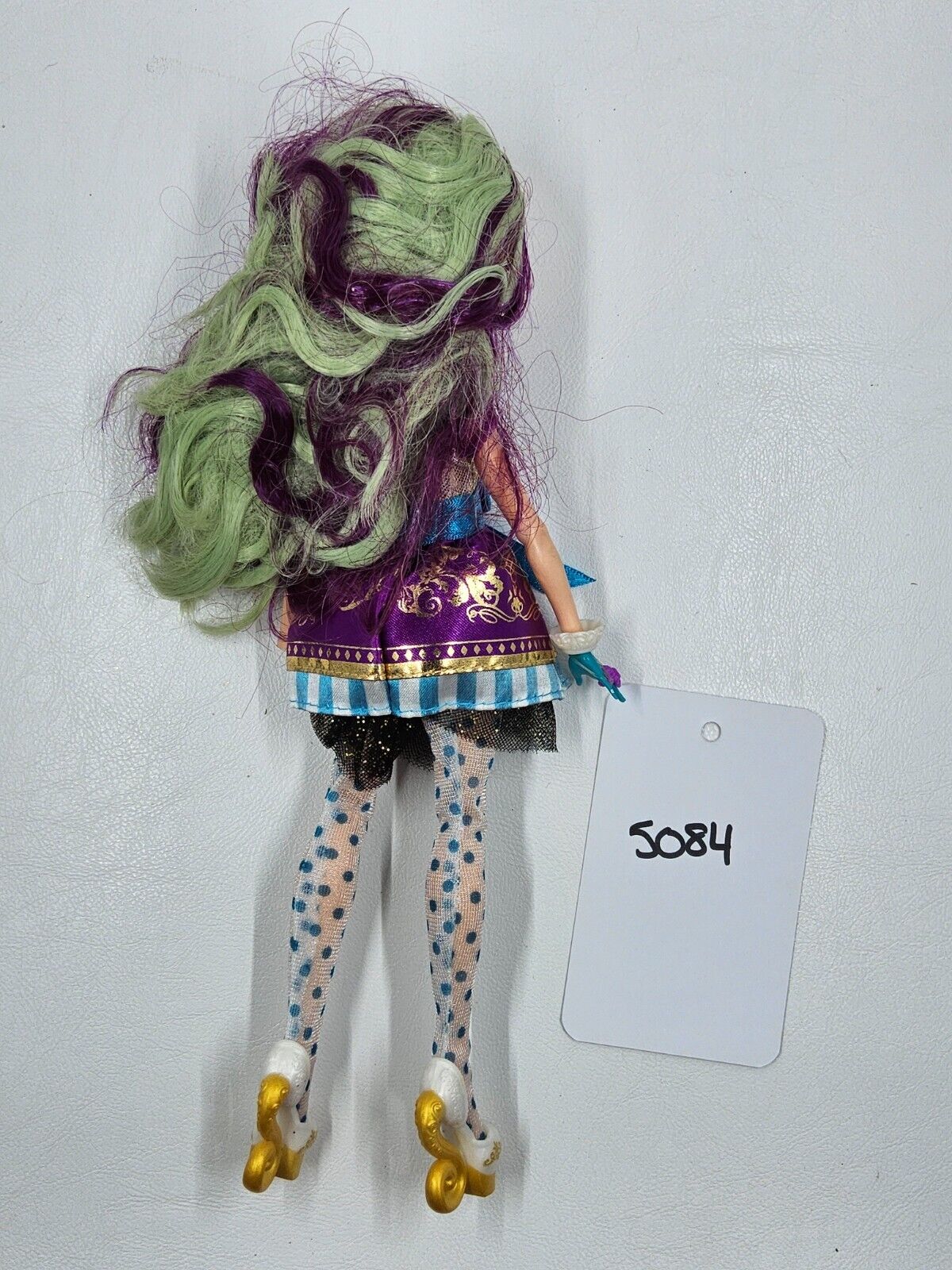 Ever After High SUGAR COATED MADELINE HATTER Doll Mattel Orig Dress Hat Shoes