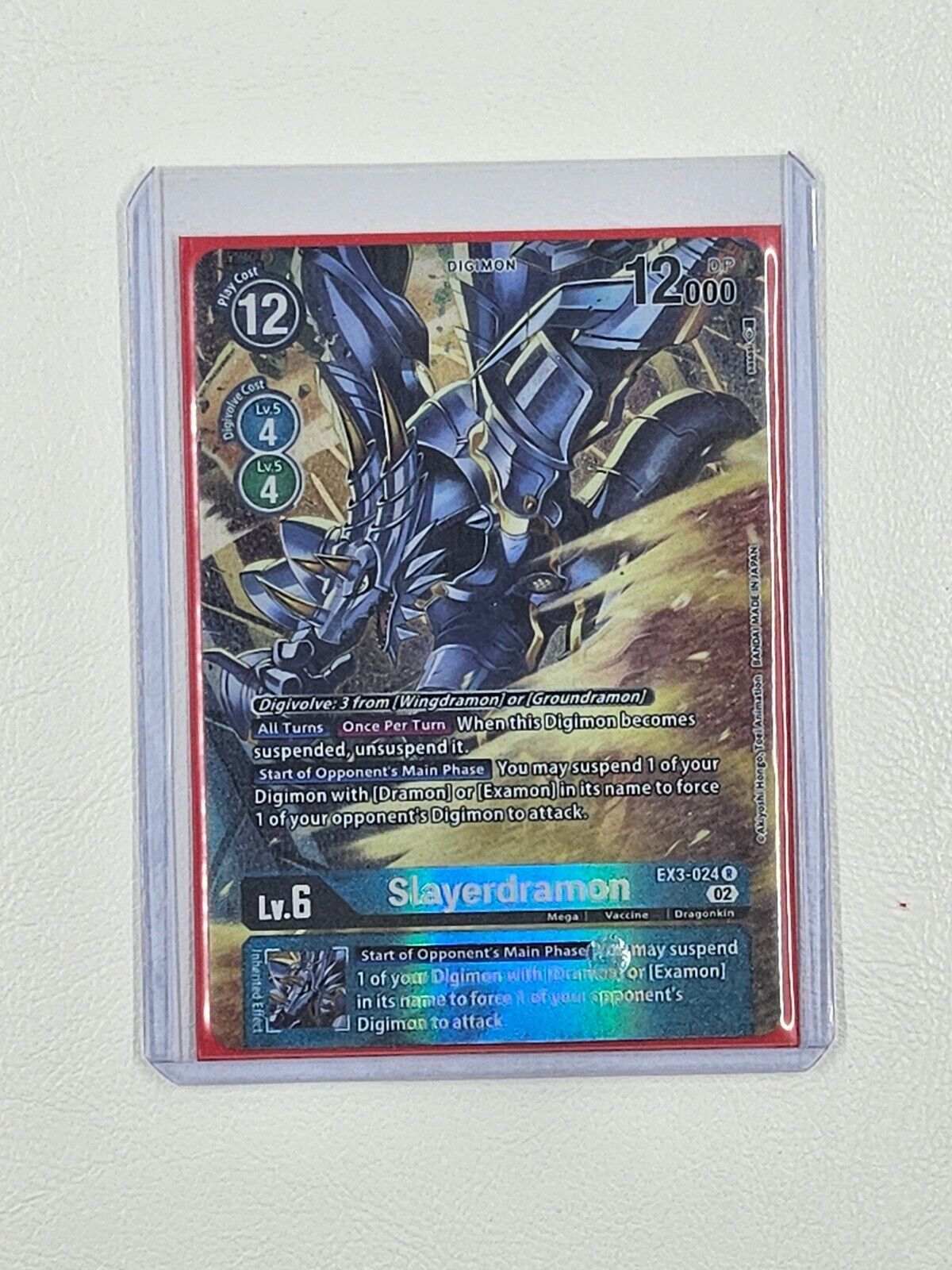 Slayerdramon Alternate Art - EX3-024 - NM - Digimon TCG