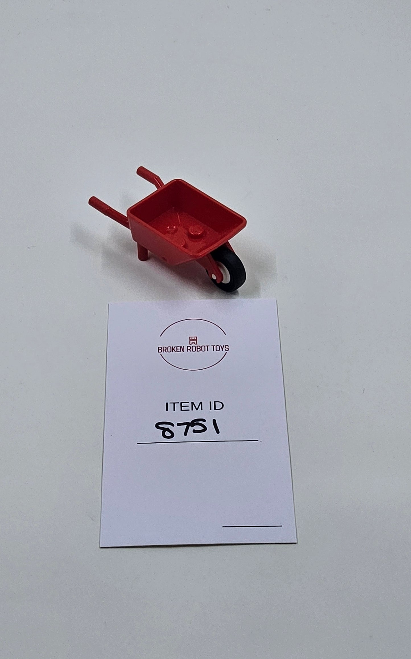 LEGO Parts: Wheelbarrow, Friends, Garden Minifig Accessory, Part # 98288C01, Red