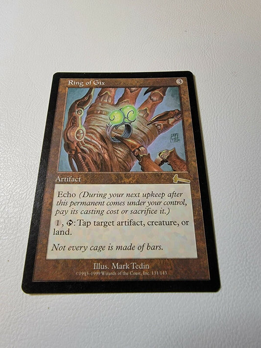 Ring of Gix 1999 Urza's Legacy RESERVED LIST Rare Artifact MTG LP Real Pics AZ6