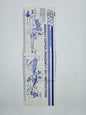 GI Joe Vehicle DRAGONFLY XH-1 BLUEPRINTS 1983 Original Instruction Sheet