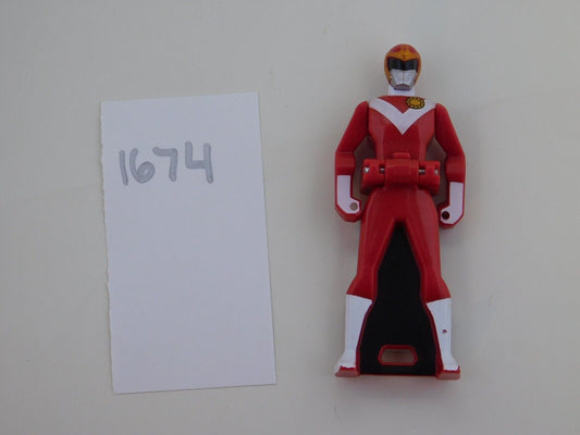 Gokaiger Power Rangers Megaforce 3" Red Sun Vulcan Ranger Key DX Figure