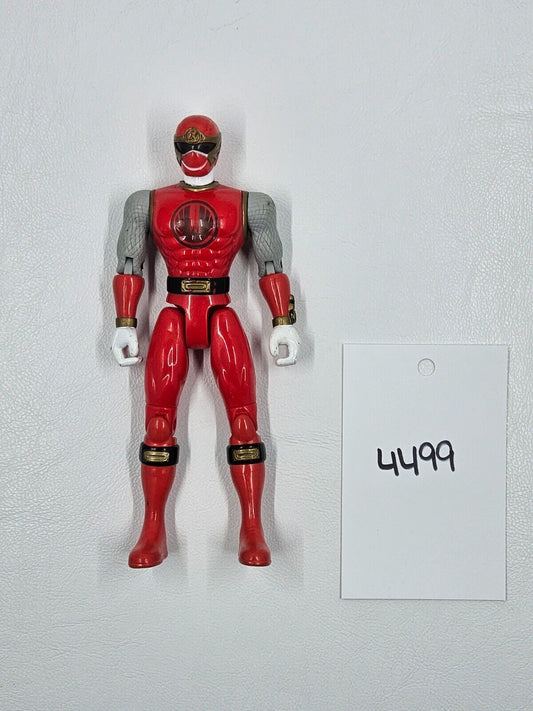 Power Rangers Ninja Storm Ninja Flash Red Wind Ranger 2002 Bandai Read