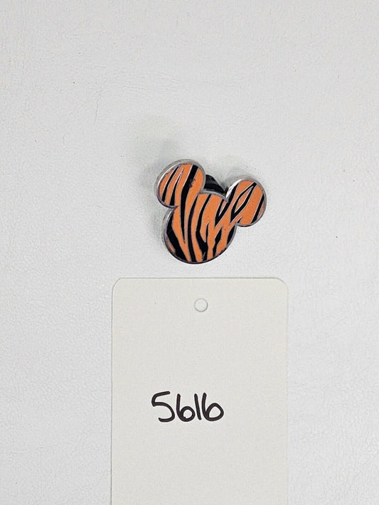 Disney Mickey Head Tiger Striped Trading Pin