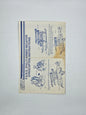 GI Joe Vehicle COBRA FANG BLUEPRINTS 1983 Original Instruction Sheet
