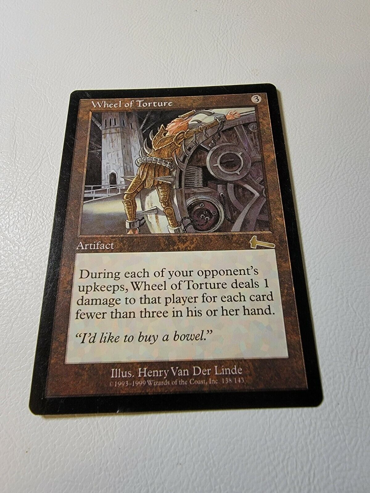 Wheel Of Torture - Urza’s Legacy - Mtg Card Good Condition