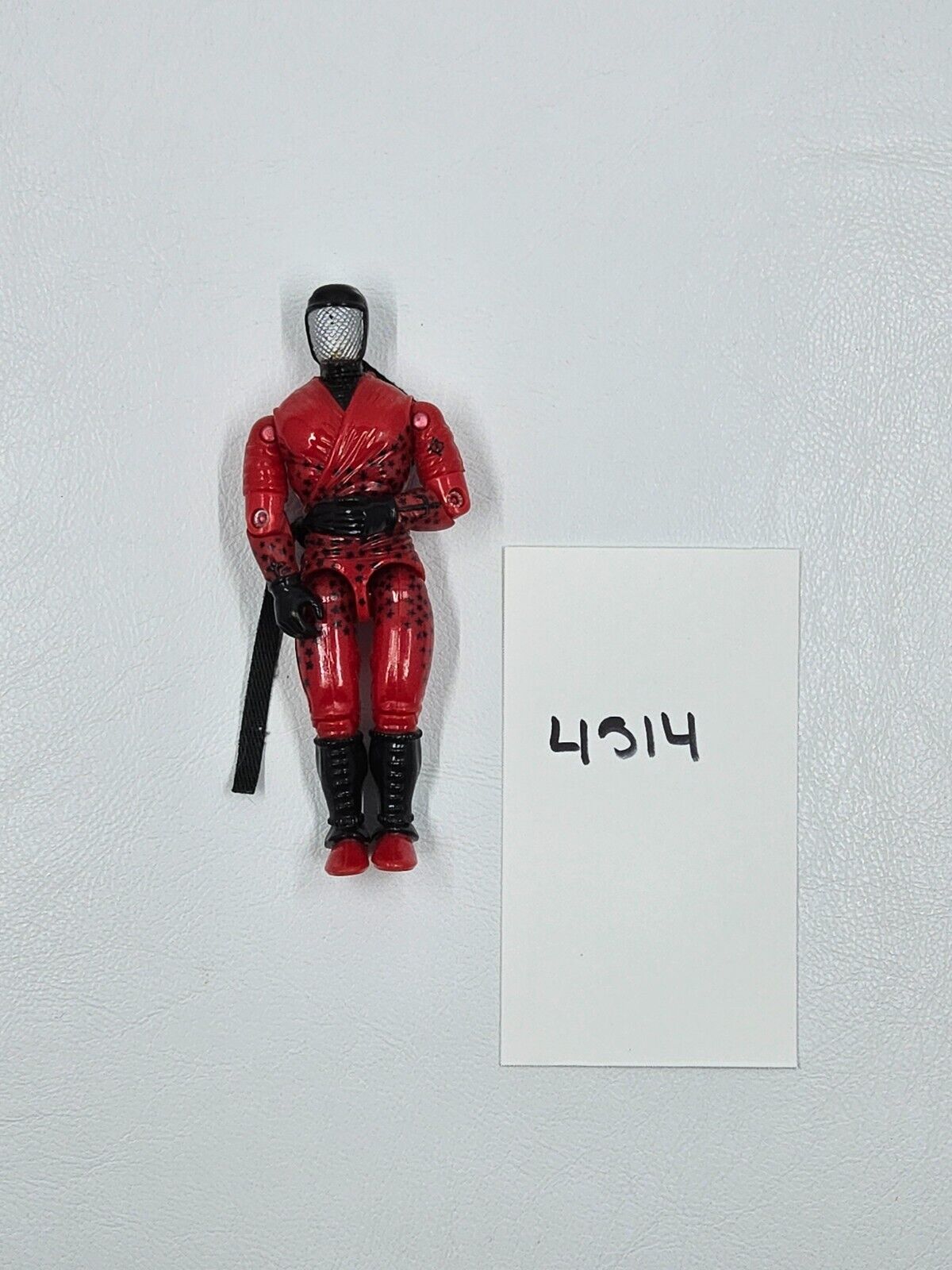 Vintage G I Joe 1991 Ninja Force Red Slice Cobra Swordsmen Action Figure ARAH