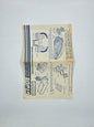 GI Joe Vehicle DEVIL FISH BLUEPRINTS 1986 Original Instruction Sheet