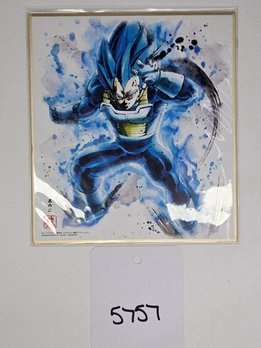 Dragon Ball Shikishi Art Part 6 No.2 Vegeta Super Syan God Japan F/S
