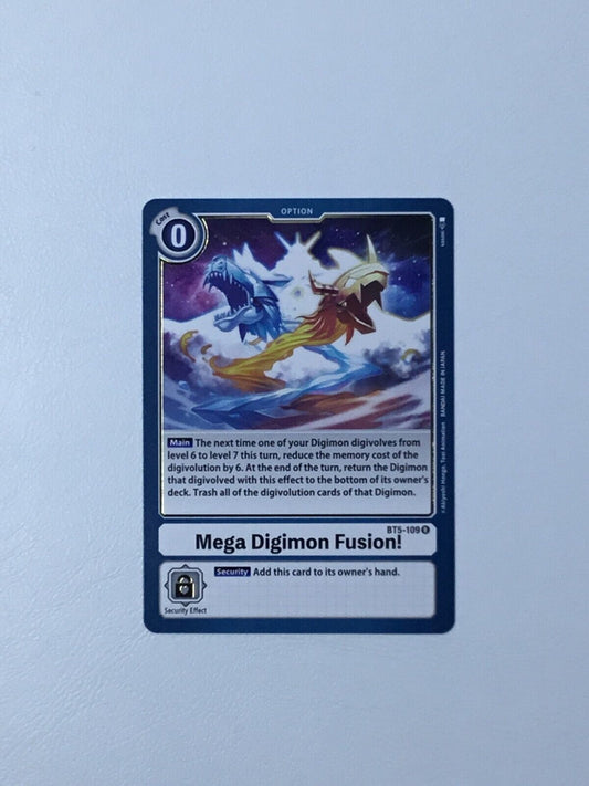 Digimon TCG - Option: Mega Digimon Fusion! BT5-109 Rare