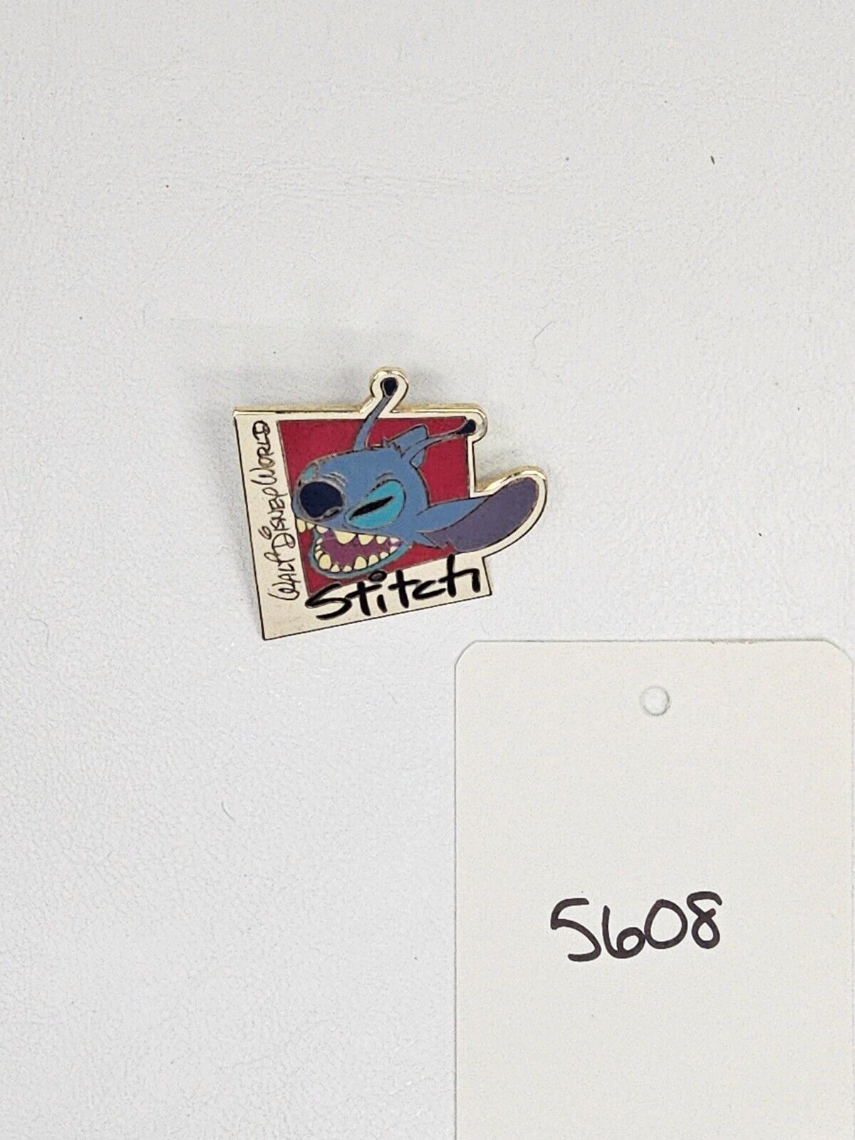 Stitch Trading Pin Official Walt Disney World 2006 Red and White