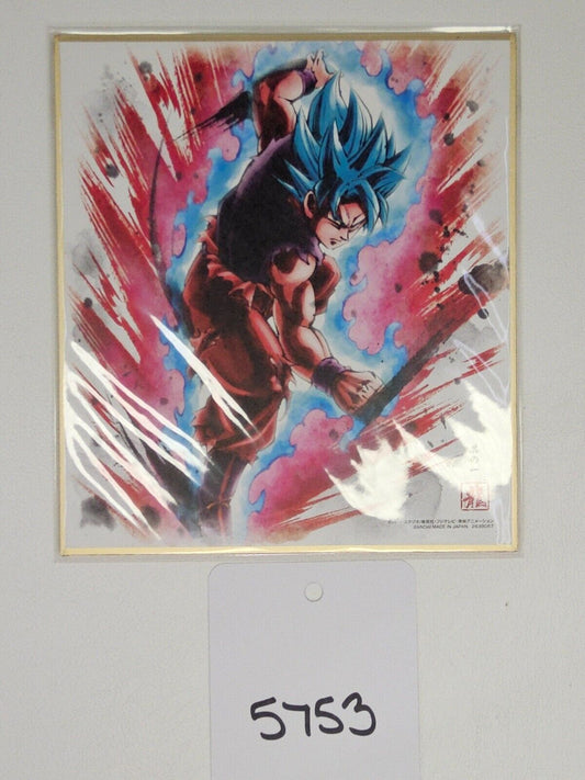 Dragon Ball Z Super Shikishi Best Collection Bandai Goku Super Saiyan