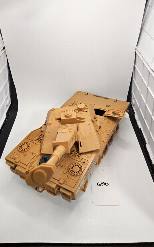 GI Joe MAULER M.B.T. TANK (1985) Vintage incomplete, PARTS ONLY, battery removed