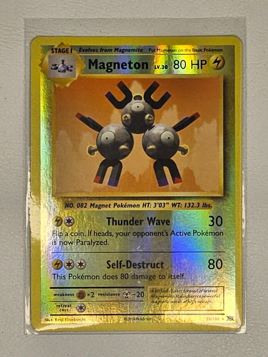Pokémon TCG Magneton #38 Pokemon Evolutions Holo Rare