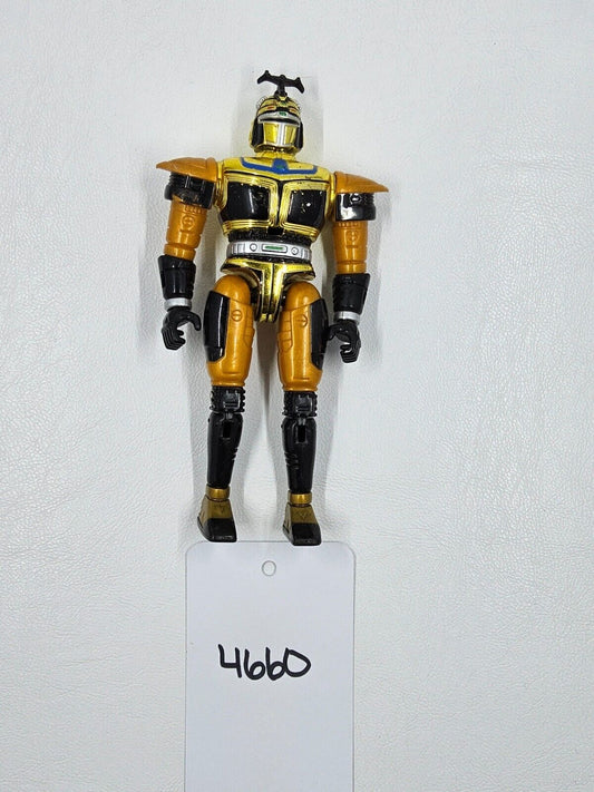 Vintage Beetleborgs Spectra Chromium Gold Action Figure Bandai 1997