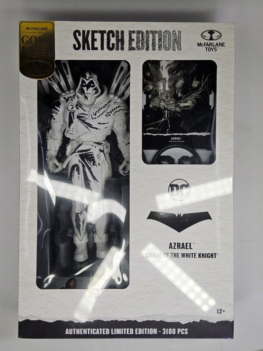 DC Multiverse AZRAEL CURSE OF WHITE KNIGHT Gold Label Sketch Edition McFarlane