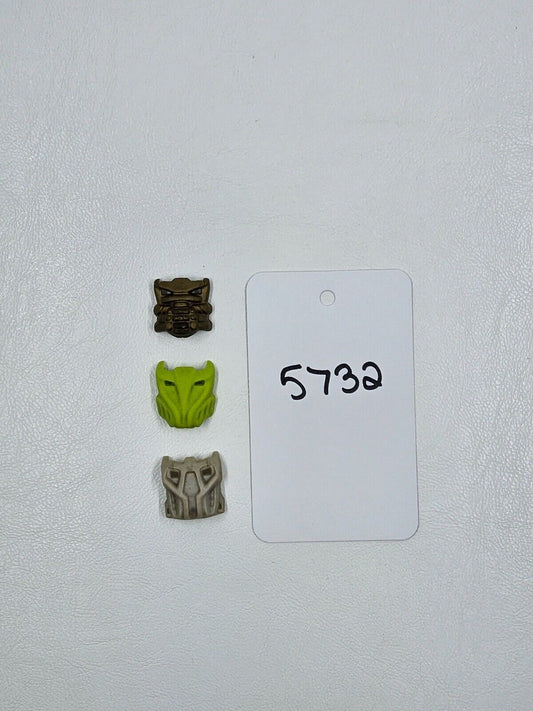 Lego Bionicle Rubber Mask x3