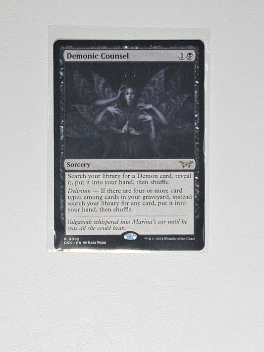 x1 Demonic Counsel DSK Duskmourn MTG 92 RARE M/NM 1x