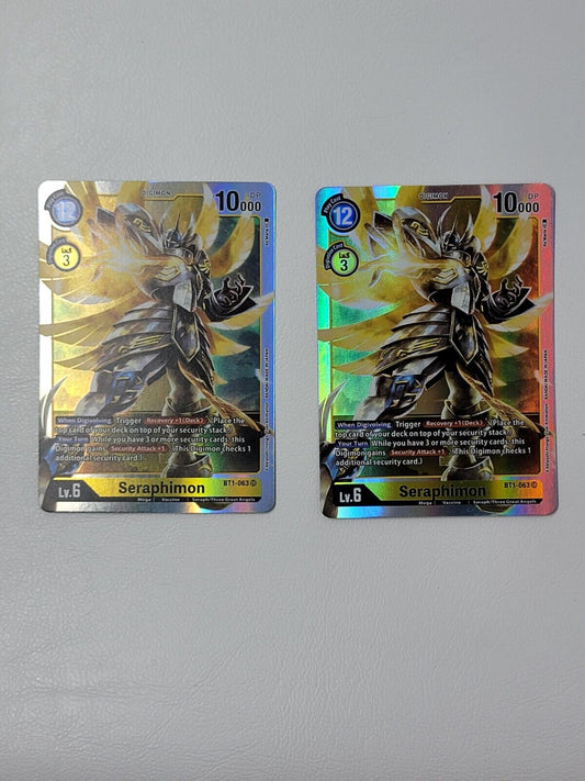 Digimon TCG 1.0 - Seraphimon BT1-063 SR - New, Mint Condition