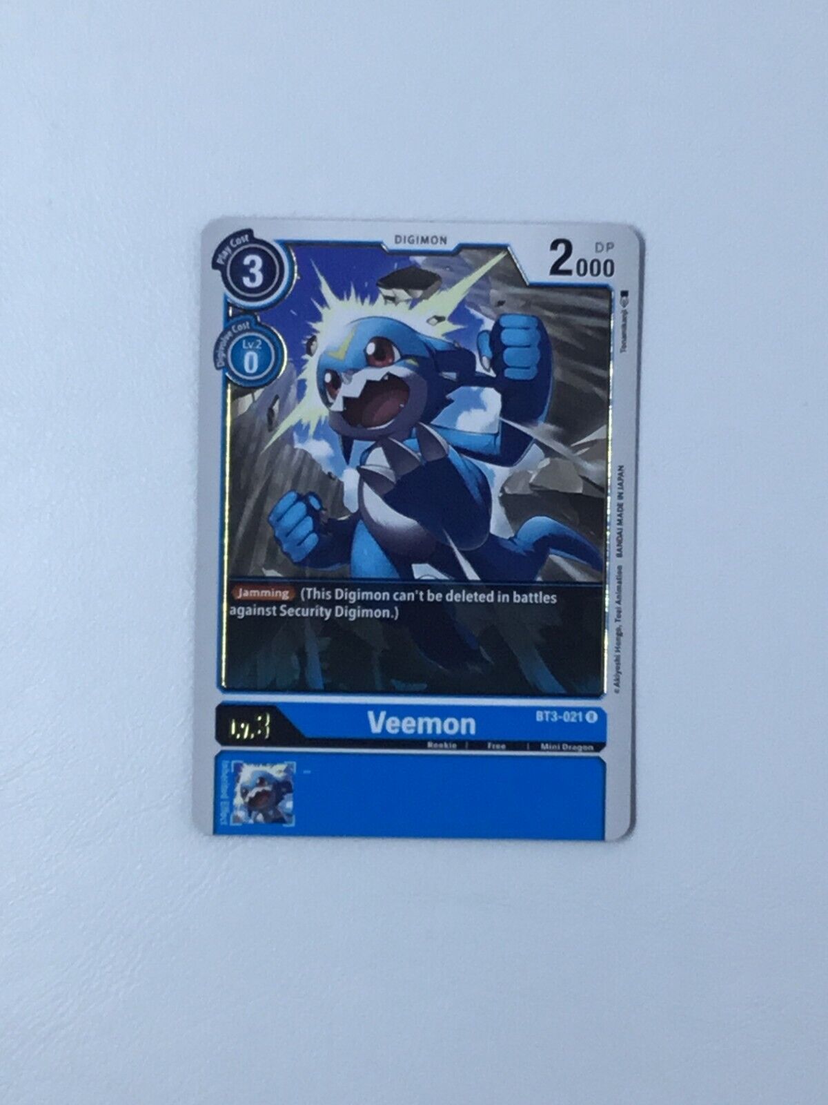 Veemon BT3-021 Digimon Card Game NM