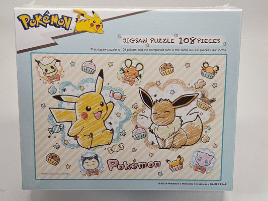 Ensky Pokemon Crayon Art 108 Piece Jigsaw Puzzle