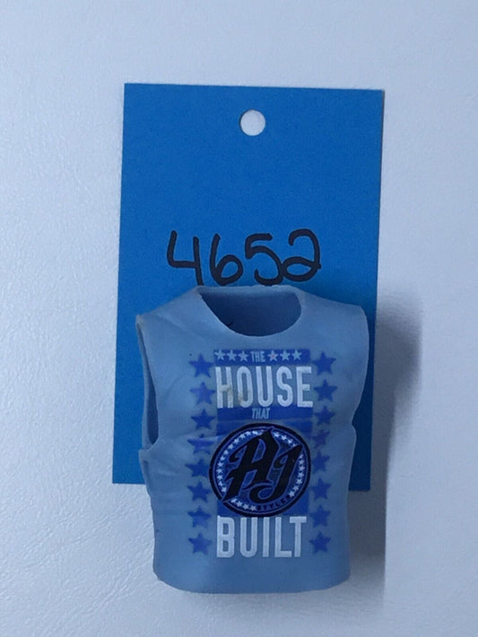 2012 WWE Elite Series 66 AJ Styles Wrestling Action Figure Replacement Shirt