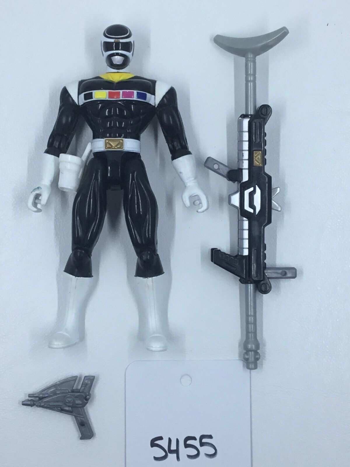 1997 Power Rangers In Space - Black Ranger - Bandai Vintage Action Figure