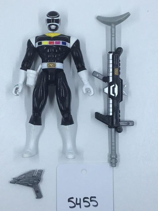 1997 Power Rangers In Space - Black Ranger - Bandai Vintage Action Figure