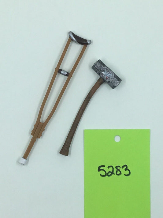 WWE Sledgehammer Weapon Wrestling Figure Accessory Lot Jakks Sledge Hammer
