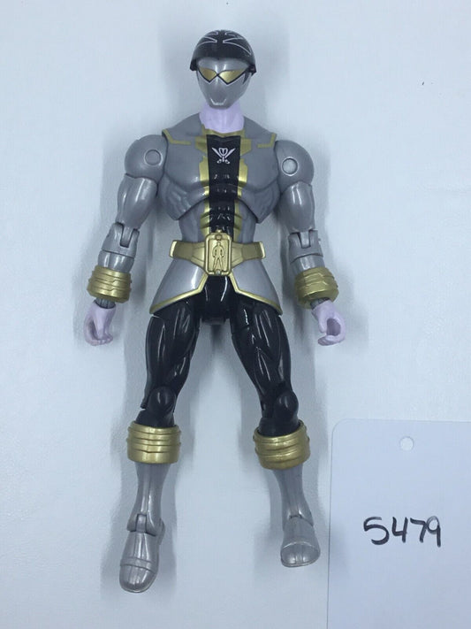 POWER RANGERS SUPER MEGAFORCE Armored Super Mega Silver Ranger Action Figure 5"