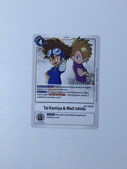 Tai Kamiya & Matt Ishida - BT5-093 - NM - Digimon TCG