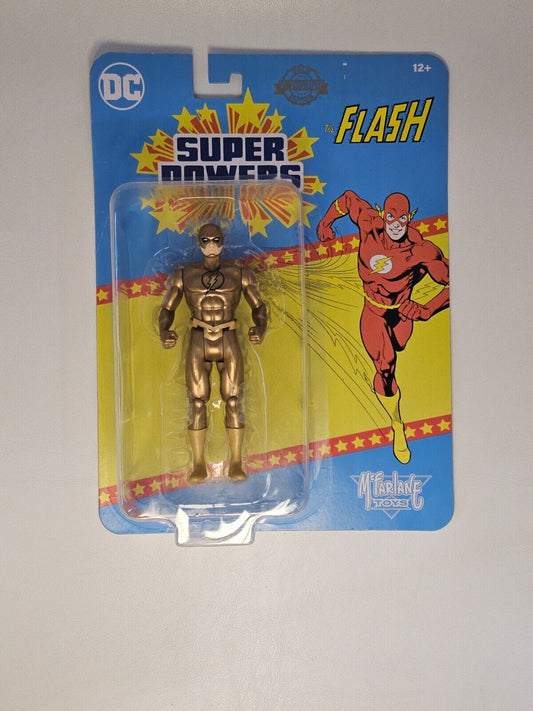 DC Super Powers FLASH GOLD EDITION 40th Anniversary McFarlane Toys Action Figure