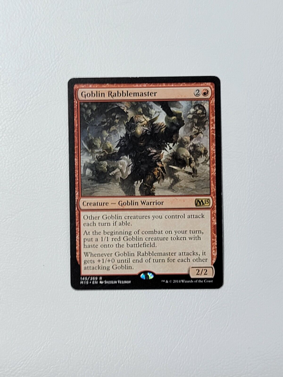 Goblin Rabblemaster NM M15 MTG EDH Modern Commander Pioneer Warrior Tribal