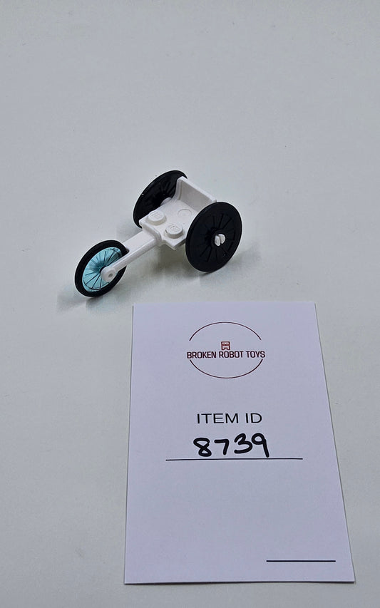 White Wheelchair Racer - Lego - Minifigure Utensil
