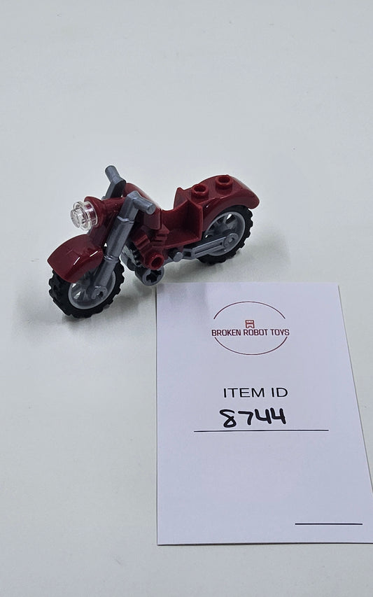 Lego - Dark Red Vintage Motorcycle - Minifigure Accessory