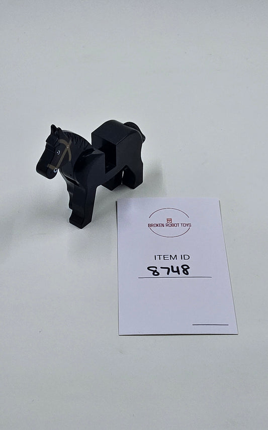 Lego - HORSE - Black Eyes Circled W/ White - 4493c01pb02
