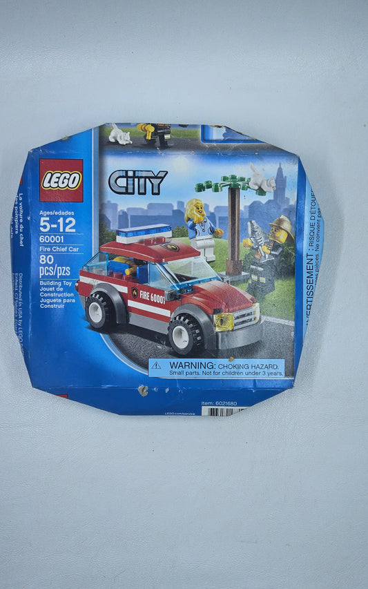 LEGO CITY: Fire Chief Car (60001) Brand New Dmg Box