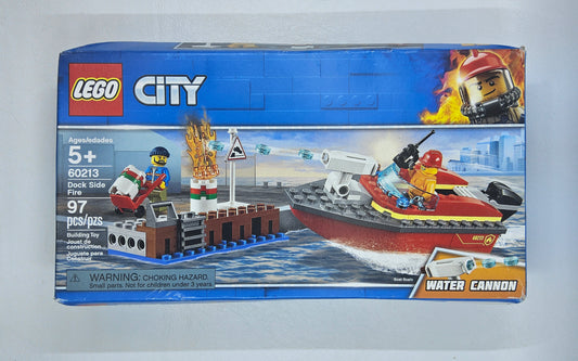 LEGO City Dock Side Fire 60213 New w/ Damaged Box