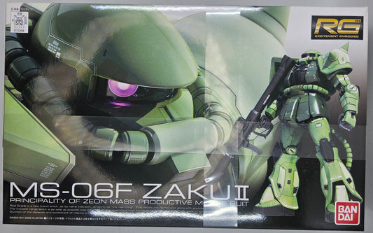 Bandai Hobby Gundam MS-06F Zaku II RG 1/144 Model Kit USA Seller
