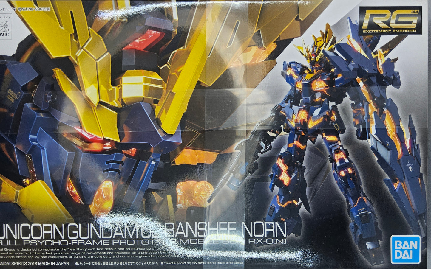 Bandai Hobby Gundam UC Unicorn 02 Banshee Norn RG 1/144 Model Kit NEW