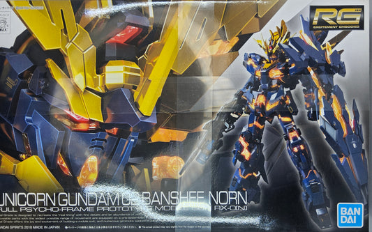 Bandai Hobby Gundam UC Unicorn 02 Banshee Norn RG 1/144 Model Kit NEW